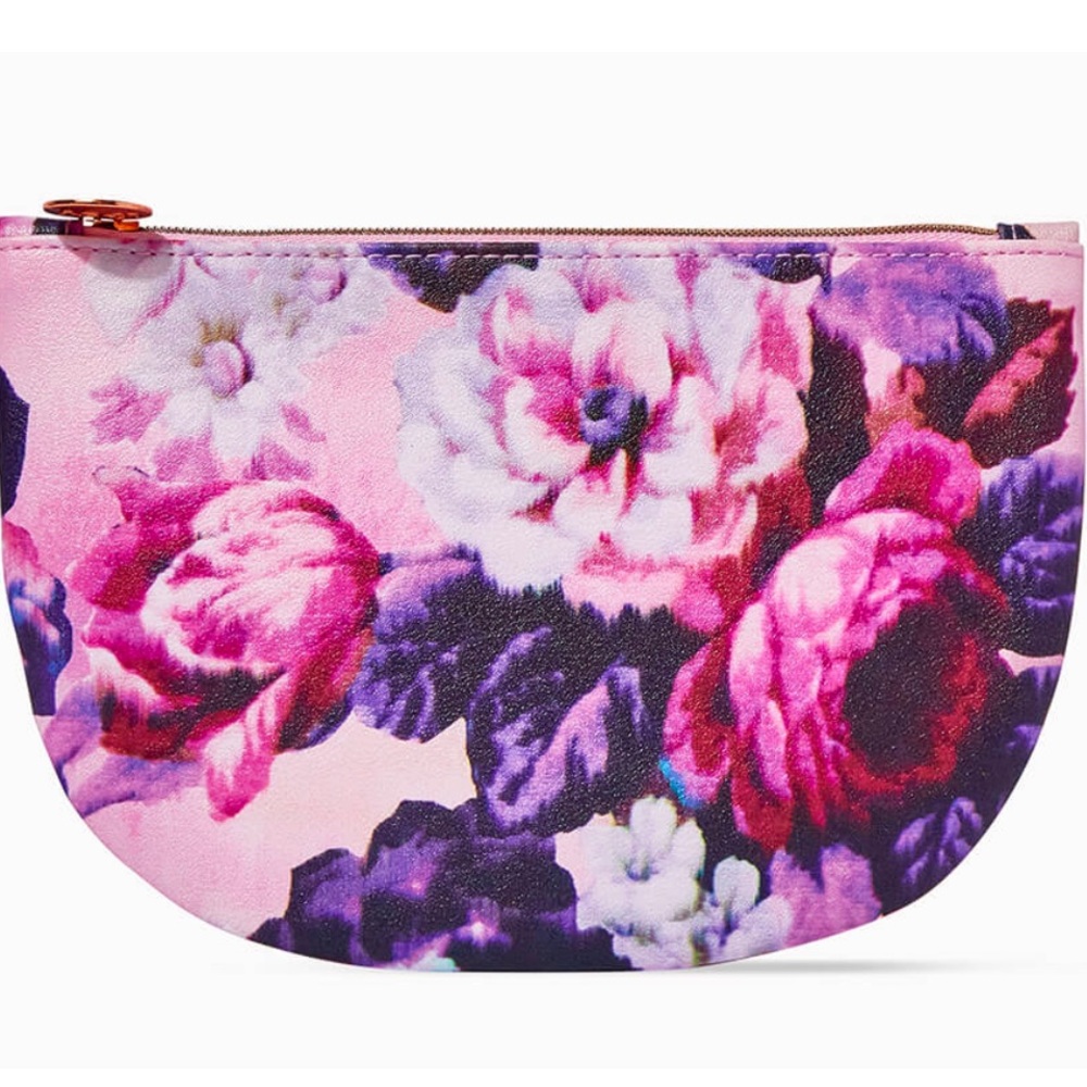 Ipsy Wild Blooms Glam Cosmetic Clutch Bag